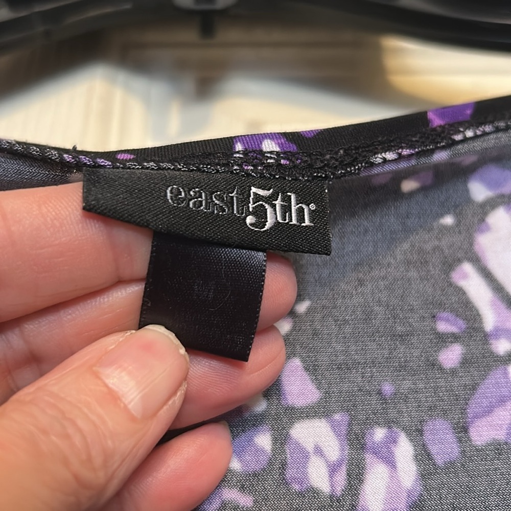 East 5th Purple and Black Top Size Medium - Picture 7 of 8